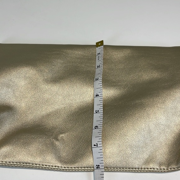 FAWN DESIGN for The Jilly Box Gold Foldover Clutch NEW - Picture 8 of 10